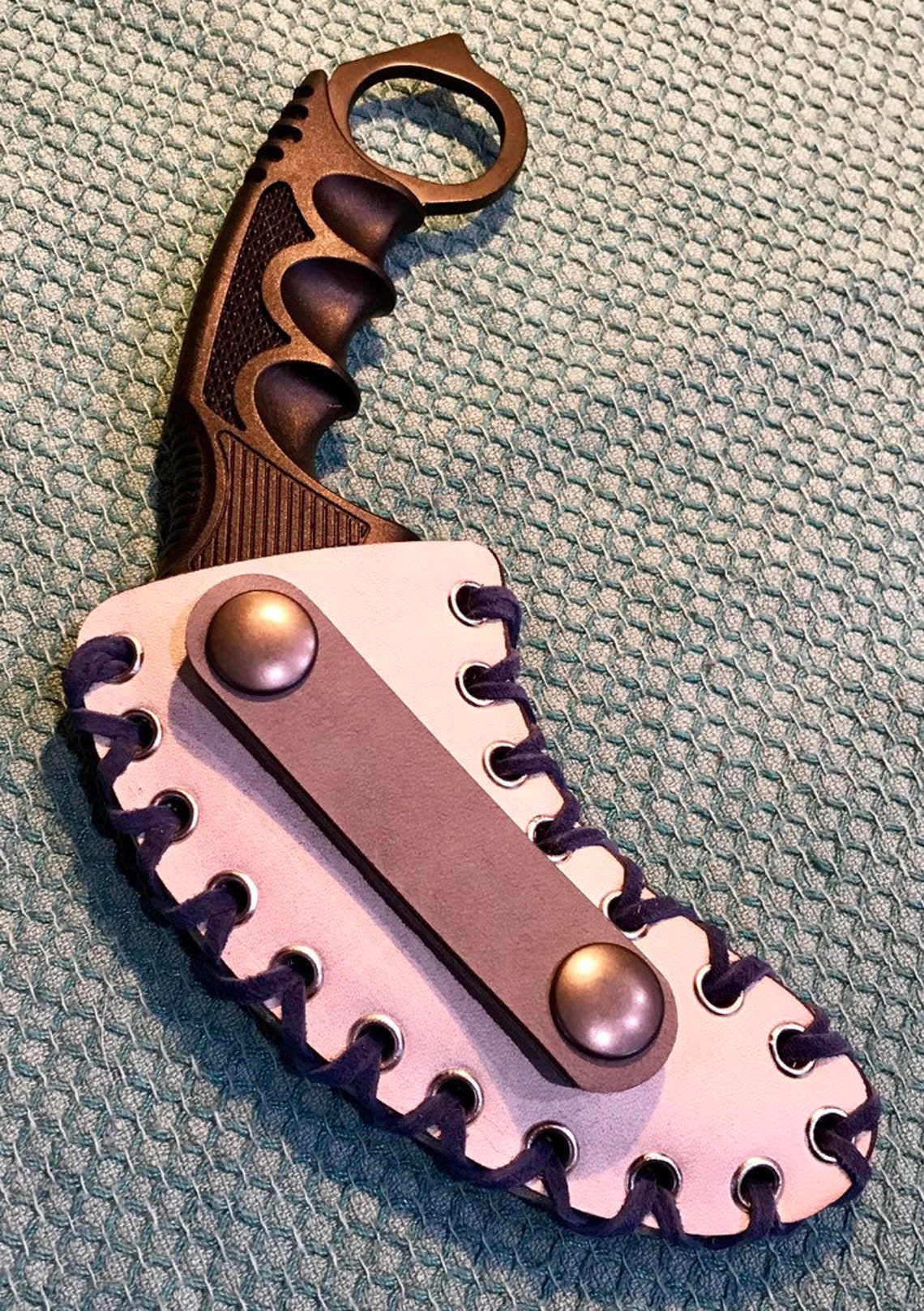 Leather Sheath for Karambit Style Knife. Etsy