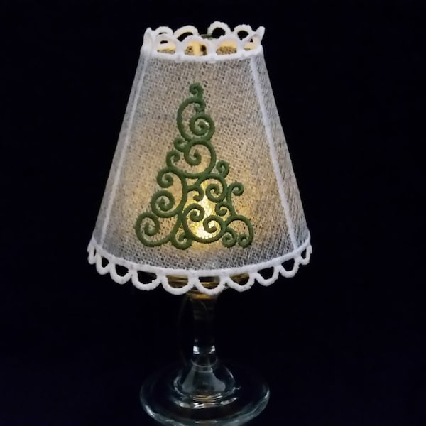 EMBROIDERY FILE FSL Candle shade