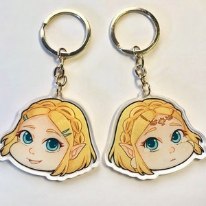 TOTK Zelda 2.5" double-sided keychain (Legend of Zelda: Tears of the Kingdom) [B-Grade]
