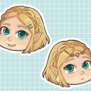 Tears of the Kingdom: Zelda 1.5&quot; vinyl stickers (Legend of Zelda)