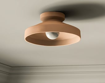 Plafoniera in ceramica, luce fatta a mano, decorazioni per la casa Naaya FLUX SCONDENT Lampada da incasso, luce vintage, regalo per il riscaldamento della casa, plafoniera