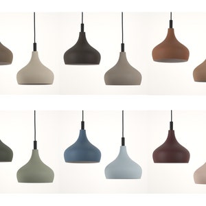 Trendy complimentary color Clay Pendant light, handmade, home decor light MORNING BELL COLOR Ceiling light kitchen light house warming gift