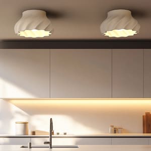 Home decor flush mount ceiling light, handmade light Naaya SWIRL SCONDENT kitchen lighting, vintage flush mount light, low ceiling light