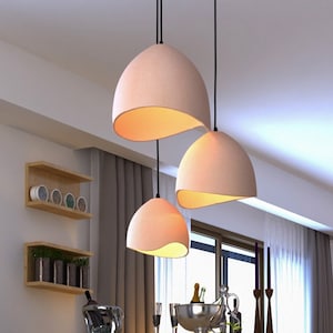 Ceramic handmade Naaya DOME INFINITY Wabi Sabi Pendant light, Home decor, housewarming gift,  hanging light, Kitchen light ceiling light