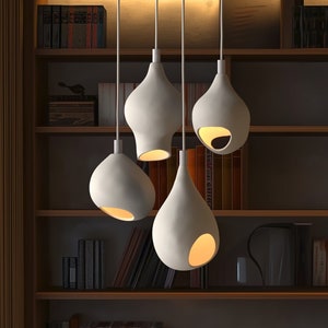 Home decor Wabi Sabi light, house warming gift, Ceramic pendant light, Naaya BAYA, pendant lighting, pendant lamps, modern chandelier