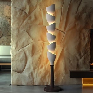 Wohndeko Stehlampe Naaya FLOORAL HELICONIA Stehlampe für Wohnzimmer, Moderne Stehlampe, Stehlampe, Stehlampe