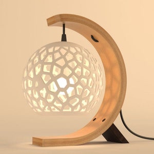 Home decor handmade table lamp, Naaya CURVY CORAL ROCK desk lamp, table light, bedside lamp, gift idea, night lamp, modern table lamp