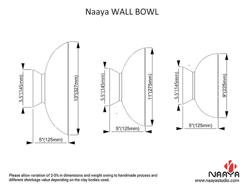 Wall light, Wall sconce light, Naaya WALL BOWL wall mount light for bedroom, hallways, handmade light, night light, gift, home decor image 8