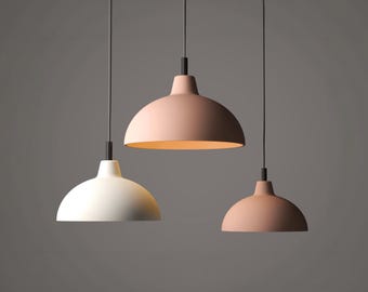 Large Ceramic Pendant Light, Oversized Handmade Ceiling Fixture, Kitchen Island Lamp, Naaya DORIS