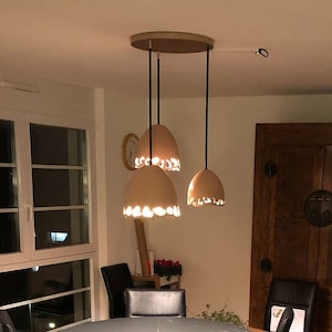 Kitchen handmade Pendant Light, clay light, home decor lights-Naaya DOME AMORPHOUS Lights for study, gift idea lamps, cut lamps, Home Decor