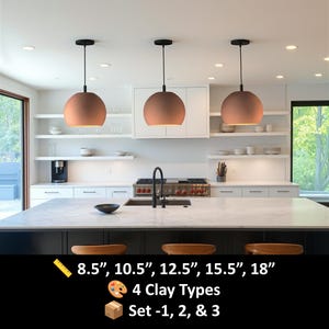 Ceramic Scandinavian Inspired Kitchen Island Lighting, Personalized gifts with name, message – Naaya ORBIC