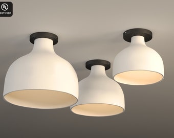 Semi Flush Mount Ceiling Light Handmade Ceramic -Naaya BOTTLENECK SEMIFLUSH