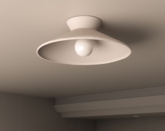 Keramisch plafondlicht, handgemaakt interieur, Naaya KEGAL SCONDENT Flush Mount Light, housewarming cadeau, keukeninterieurontwerp idee