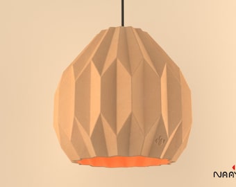 XL Origami Keramik Dom Pendelleuchten - Pfingstrose Knospe | Home Wohnraum | Designer Beleuchtung