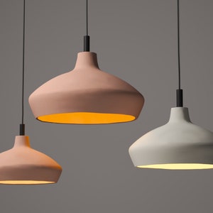 XL pendant light, Extra large pendant light, lighting for kitchen island, dining room light, bedroom, organic pendant light, colorful lights, hanging light, plug in pendant lights, ceramic pendant light, terracotta light, clay light, kitchen lighting