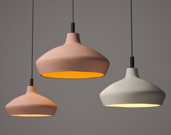 XL Ceramic Pendant Light, Naaya DAVIDA, Ceiling light, Plug in pendant lights, Kitchen island light, wabi sabi Industrial pendant light