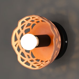 Home decor Wall Sconce, handmade wall lamp, wall lights - Naaya SHINE - modern sconce light, bedroom lights, wall décor, night light