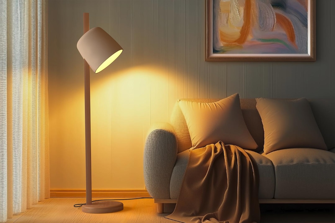 Ceramic Floor Lamp, Naaya STUCK CYLINDER Floor Lamp, Ambient and Focus ...