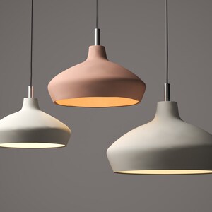XL pendant light, Extra large pendant light, lighting for kitchen island, dining room light, bedroom, organic pendant light, colorful lights, hanging light, plug in pendant lights, ceramic pendant light, terracotta light, clay light, kitchen lighting