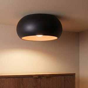 Ceramic Flush Mount Ceiling Light, Low Profile Fixture, ORBICOLOR