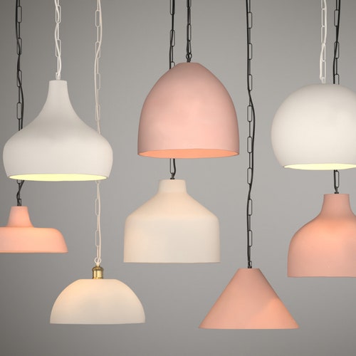 15.5 Inches Large Clay Pendant Lights 