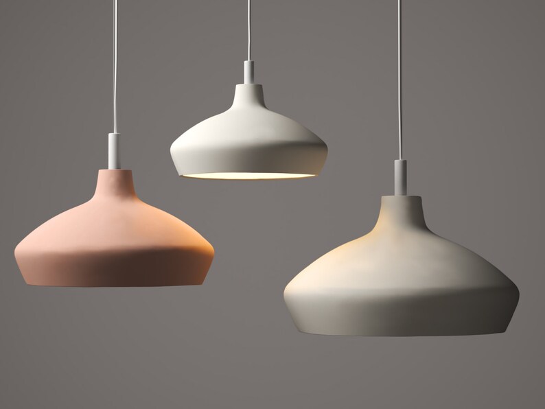 XL pendant light, Extra large pendant light, lighting for kitchen island, dining room light, bedroom, organic pendant light, colorful lights, hanging light, plug in pendant lights, ceramic pendant light, terracotta light, clay light, kitchen lighting