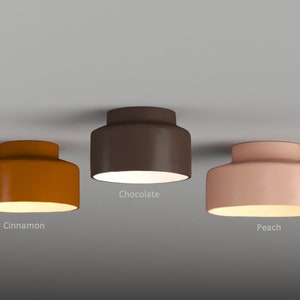 Flush mount light, Semi flush light, ceiling lamp, Ceiling light, Low profile lamp, low ceiling light, LED ceiling light, kitchen lighting, kitchen island lighting, clay ceiling light, modern flush light, ceramic flush mount, ceramic lights