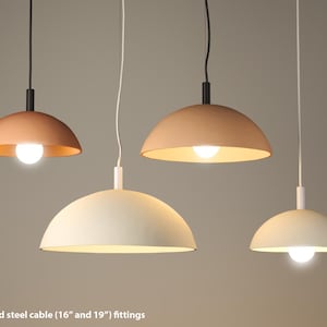 Large Ceramic Pendant Light Naaya HEMIS2 Ceiling light Plug in pendant light  Kitchen island light XL pendant lighting ceramic pendant lamp