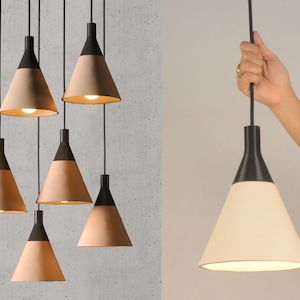 handmade Chandelier lighting, plug in pendant light, Naaya CONE POD, pendant lamps, modern chandelier, night light, home decor, gift
