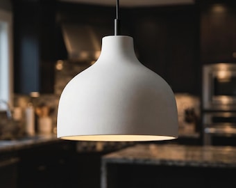 Modern Farmhouse Ceramic Pendant Light, Bottleneck Design for Kitchens, Personalized gifts with name, message– Naaya BOTTLENECK