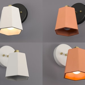 Ceramic Wall Sconce Naaya FRUSTUM, Wall lamp, wall lights, modern sconce lights, bedroom lights, ambient lighting & wall décor