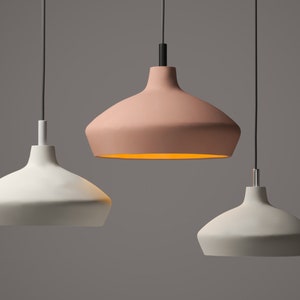 XL pendant light, Extra large pendant light, lighting for kitchen island, dining room light, bedroom, organic pendant light, colorful lights, hanging light, plug in pendant lights, ceramic pendant light, terracotta light, clay light, kitchen lighting