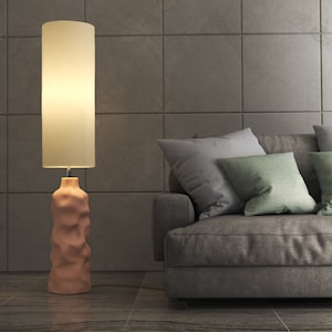 Ambient Bodenlampe, Wohnzimmer Moderne Stehlampe, Naaya WABI Stehlampe, Nachtlampe Wohnkultur Ecklampe, Mid Century Keramik Stehlampe