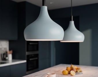 Ceramic Pendant Ceiling Light & Kitchen Island Hanging Lamp, MORNING BELL Trendy Colors