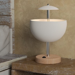 Naaya COLADA Ceramic Table Lamp – Handmade Modern Desk Light, Bedside Lamp, Night Light & Home Decor Gift Idea