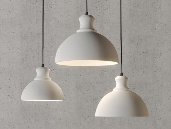 Lámparas colgantes de arcilla modernas grandes Naaya - Etsy España