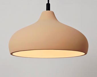 Large Ceramic Pendant Light, Oversized Handmade Ceiling Fixture, Kitchen Island Lamp, Naaya ELEONORA