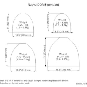 Pendelleuchte für Küche, handgemachte Wohnkultur Deckenleuchte Naaya DOME Kücheninsel Licht Keramikleuchte Hängelampe Einweihungsparty Geschenk Bild 8