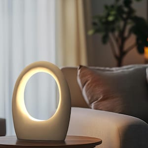 Ambient lighting for living - Naaya LIGHT BUCKET decor table lamp, table light, bedside lamp, night lamp, modern designer ceramic table lamp