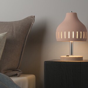 Ceramic table lamp, desk lamp, table light, bedside lamp, lamp stand, night lamp, modern table lamp, desk light, Naaya BELL VERTICAL Cut