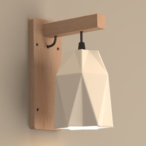 Home decor origami Wall Sconce, handmade Wall Lamp Naaya STAR, Plugin/Hardwired Wall Sconce, Modern Sconce Light, house warming gift