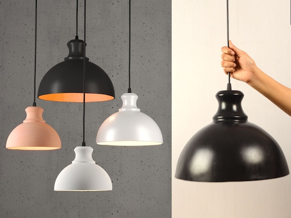 Lámparas colgantes de arcilla modernas grandes Naaya - Etsy España