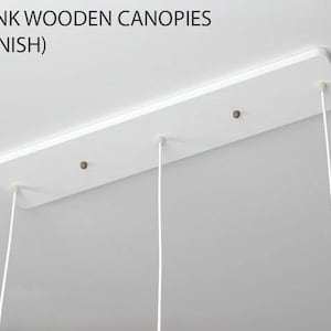 Wooden Plank Canopy for Multiport Pendants, Customizable Lighting Fixture
