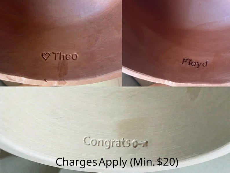 custom engraving personalised Naaya Dome ceramic pendant light kitchen island dining room gift housewarming name inscription charges apply
