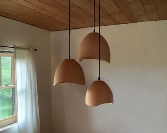 Keramik handgefertigte DOME INFINITY Wabi Sabi Pendelleuchte, Wohnkultur, Einweihungsgeschenk, Hängeleuchte, Küchenleuchte, Deckenleuchte