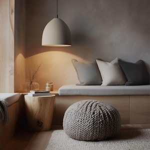Naaya Dome terracotta ceramic pendant light bedroom lounge living room moody ambient handmade clay dome lamp plug in hardwired Naaya Studio