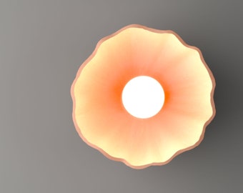 Wabi Sabi Wall Sconce, Handmade home decor Wall lamp, wall lights - NAAYA POPPY 1 - Modern sconce light, bedroom lights, house warming gift