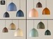 Colorful Naaya DOME UL listed Clay Pendant Lights Fixture, Ceramic Pendant Lamps, Color Hanging Lamps, Kitchen, Dining, Bar, Home Décor 