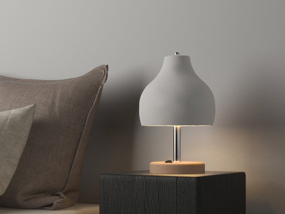 Wood & Ceramic Table Lamp, Modern Light Fixtures