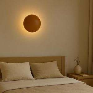 Colorful wall Sconce, wall lamp, Naaya SOL COLOR, hardwired sconce, Eclipse light, ambient lights, home decor, gift, night light